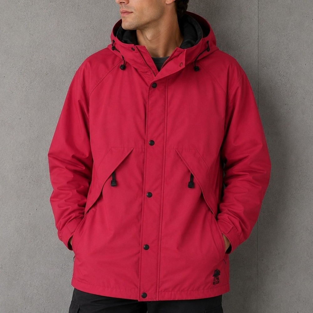 Alpine Design Gore-Tex Supprescent ASAR Hooded Jacket Red Mens Large